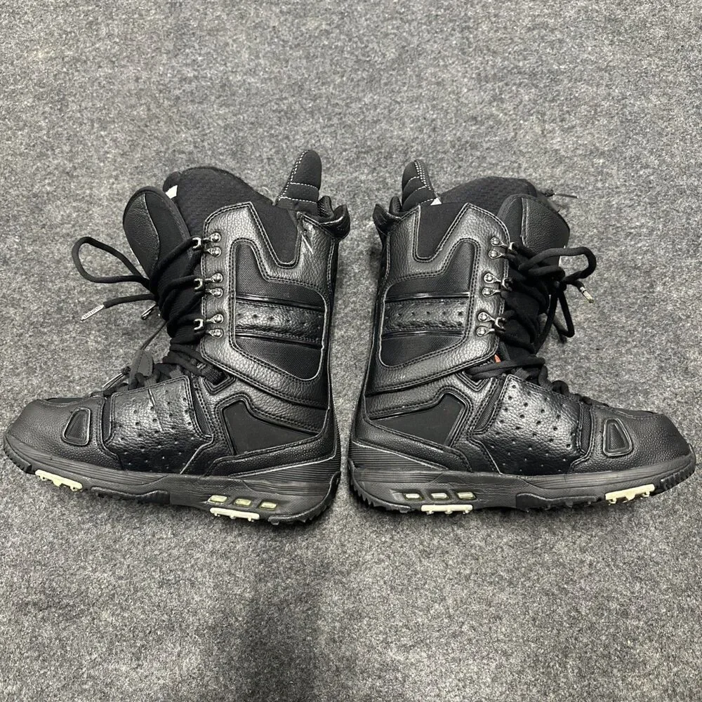 BURTON HAIL SNOWBOARD BOOTS BLACK  MEN SIZE 9